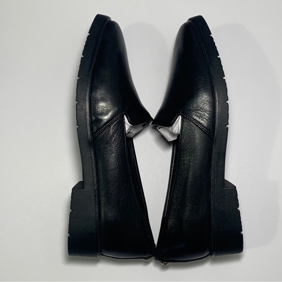 NEW ALDO Women's Slip on Black Genuine Leather Loafers Size 6 Flats Shoes - Picture 3 of 14